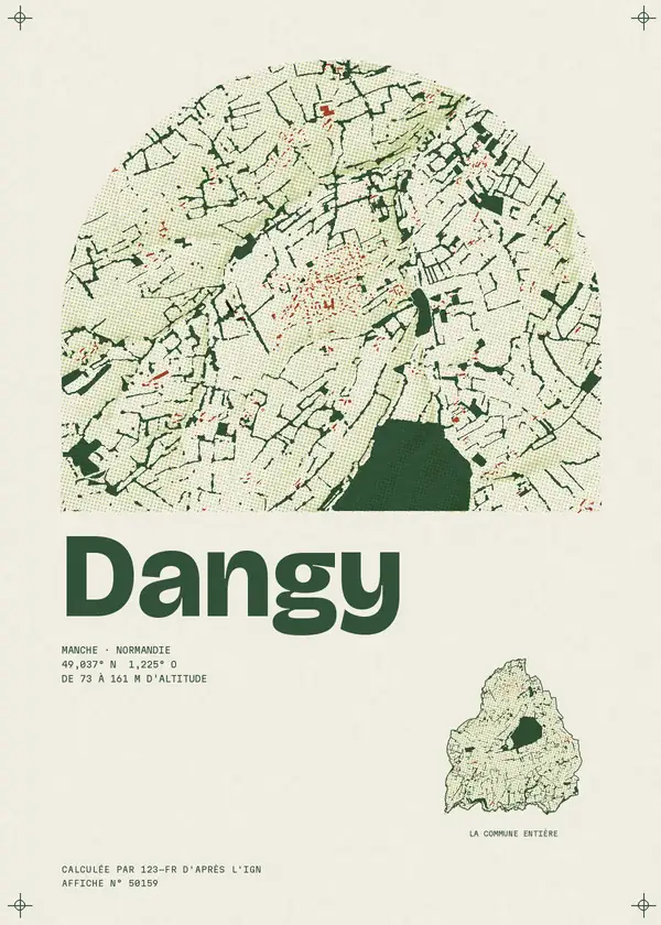 Affiche de Dangy, calculée par 123-fr d'après l'IGN