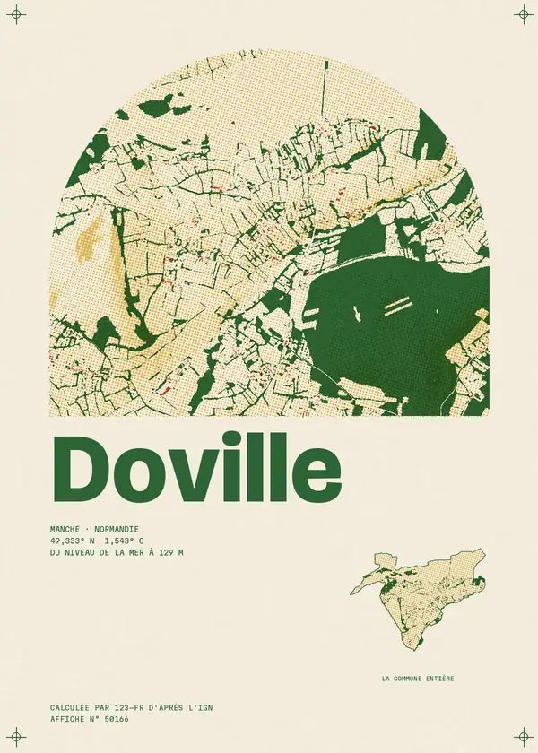 Affiche de Doville, calculée par 123-fr d'après l'IGN