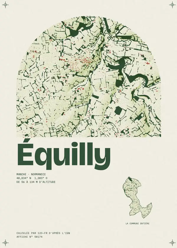 Affiche de Équilly, calculée par 123-fr d'après l'IGN