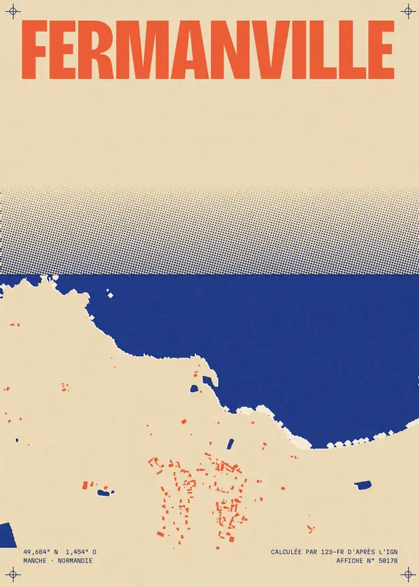 Affiche de Fermanville, calculée par 123-fr d'après l'IGN