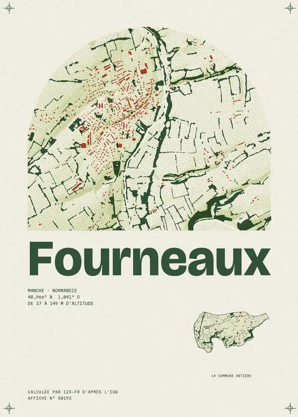 Affiche de Fourneaux, calculée par 123-fr d'après l'IGN