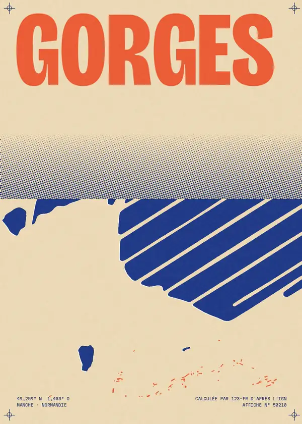 Affiche de Gorges, calculée par 123-fr d'après l'IGN