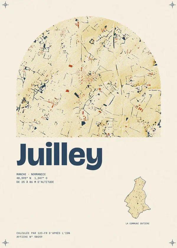 Affiche de Juilley, calculée par 123-fr d'après l'IGN