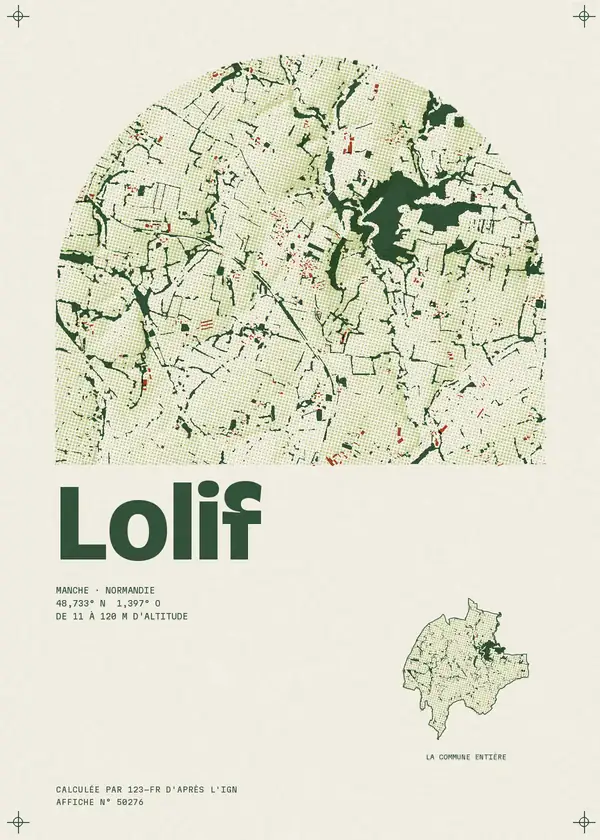 Affiche de Lolif, calculée par 123-fr d'après l'IGN