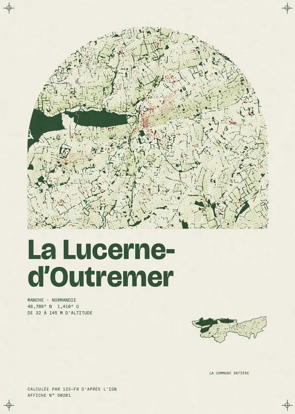 Affiche de La Lucerne-d'Outremer, calculée par 123-fr d'après l'IGN