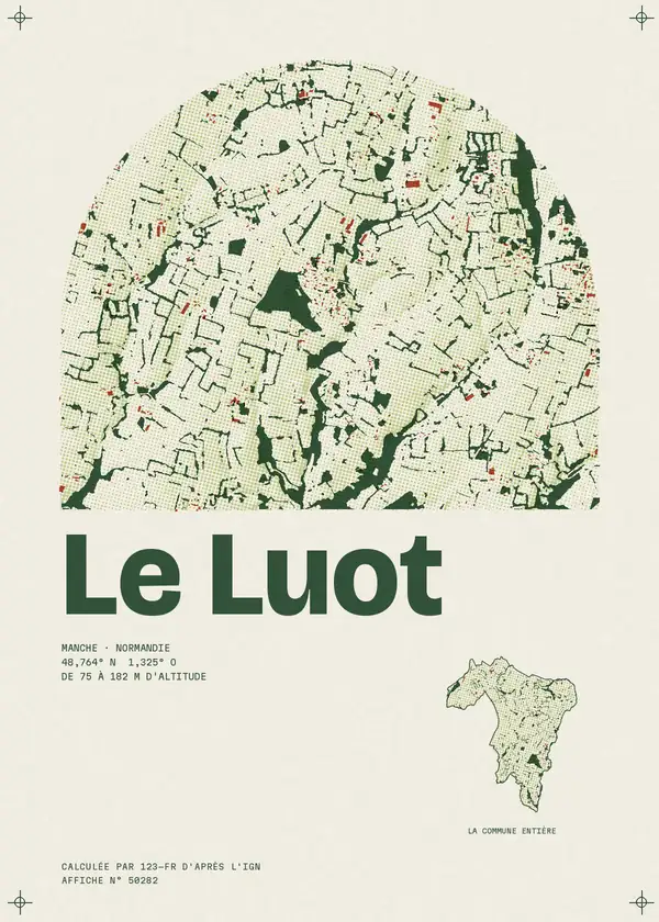 Affiche de Le Luot, calculée par 123-fr d'après l'IGN