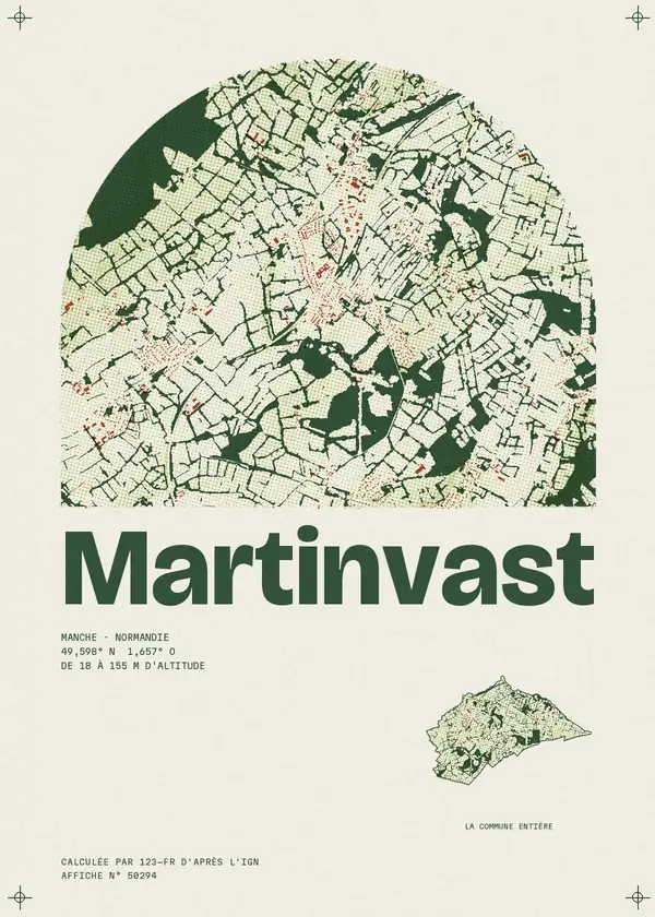 Affiche de Martinvast, calculée par 123-fr d'après l'IGN