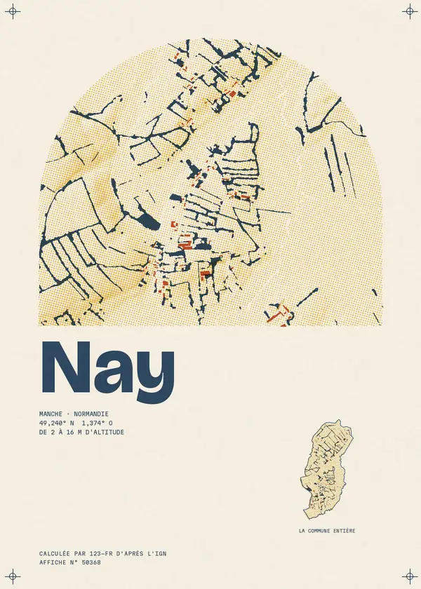 Affiche de Nay, calculée par 123-fr d'après l'IGN