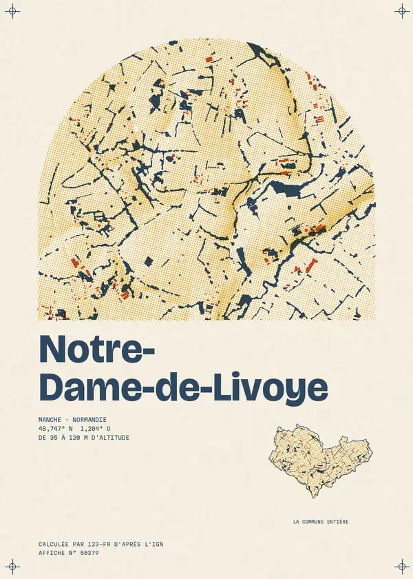 Affiche de Notre-Dame-de-Livoye, calculée par 123-fr d'après l'IGN
