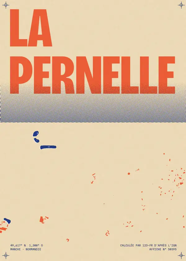 Affiche de La Pernelle, calculée par 123-fr d'après l'IGN