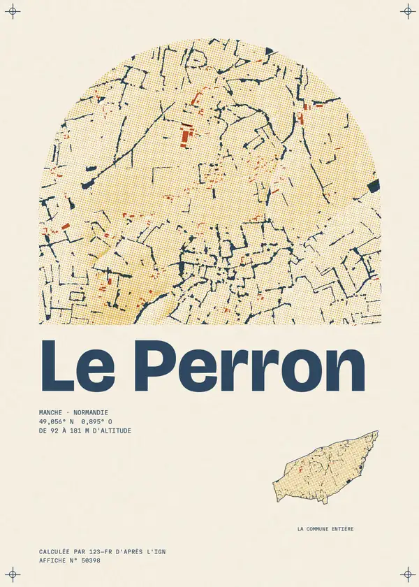 Affiche de Le Perron, calculée par 123-fr d'après l'IGN