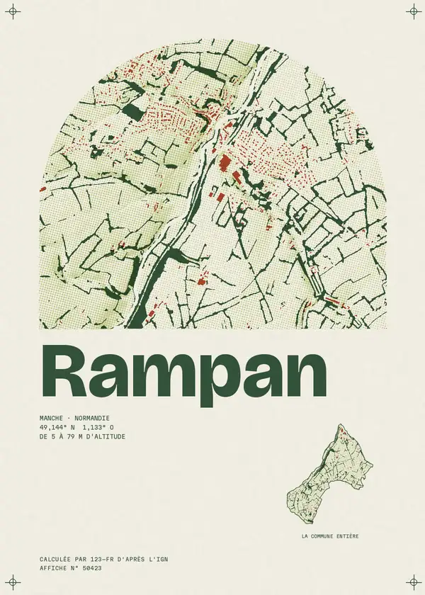 Affiche de Rampan, calculée par 123-fr d'après l'IGN