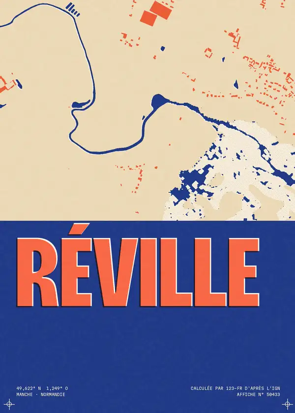 Affiche de Réville, calculée par 123-fr d'après l'IGN