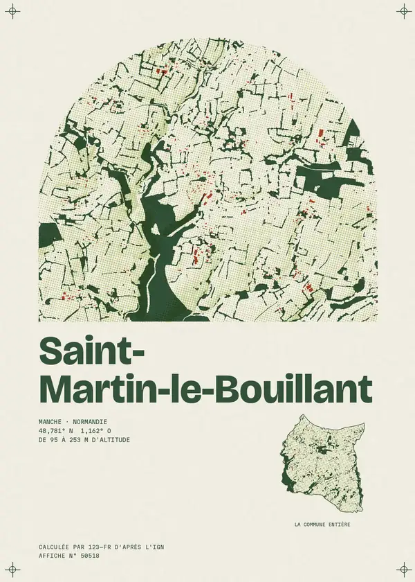 Affiche de Saint-Martin-le-Bouillant, calculée par 123-fr d'après l'IGN