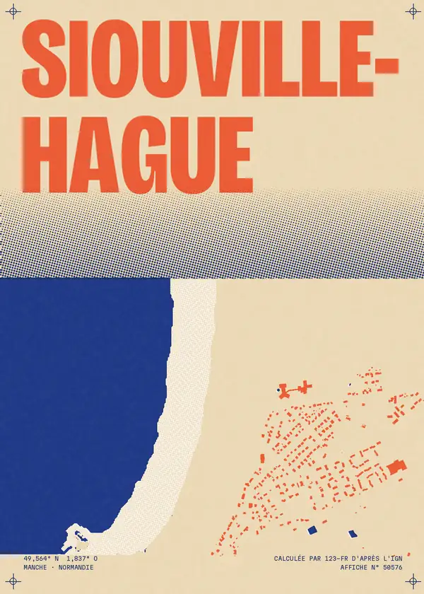 Affiche de Siouville-Hague, calculée par 123-fr d'après l'IGN