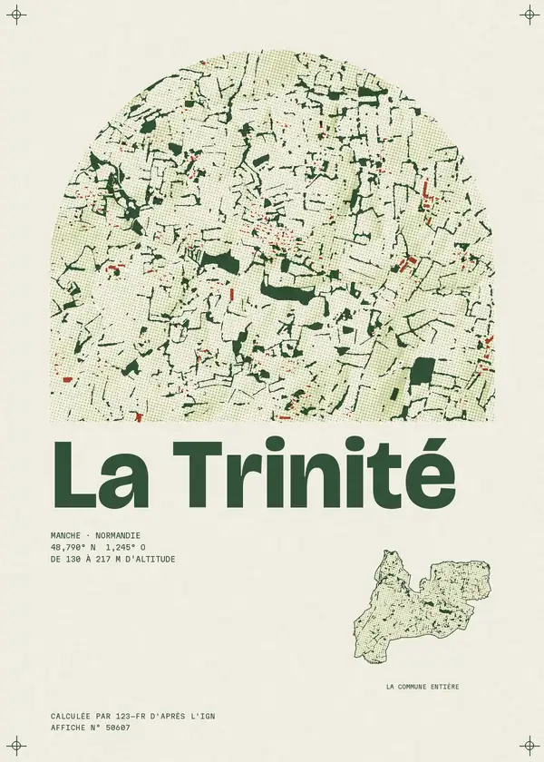 Affiche de La Trinité, calculée par 123-fr d'après l'IGN