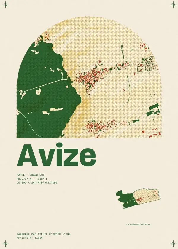 Affiche de Avize, calculée par 123-fr d'après l'IGN