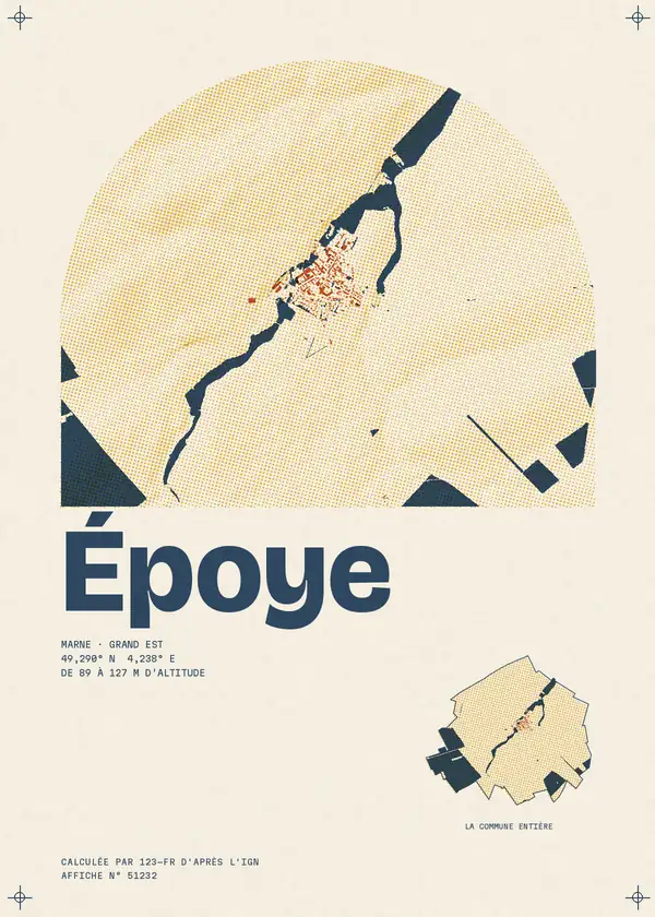 Affiche de Époye, calculée par 123-fr d'après l'IGN