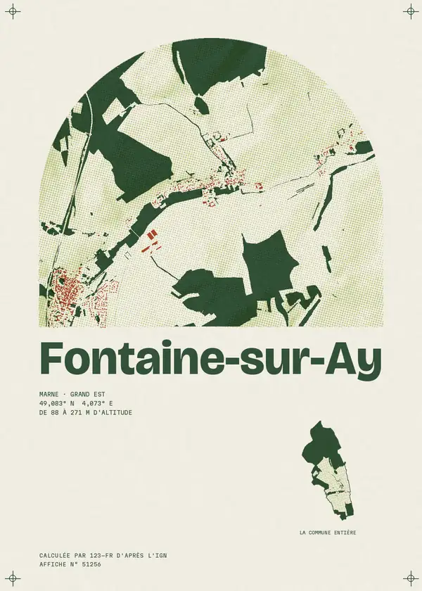 Affiche de Fontaine-sur-Ay, calculée par 123-fr d'après l'IGN