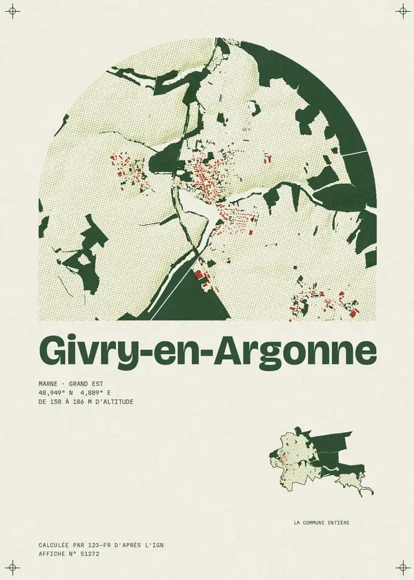 Affiche de Givry-en-Argonne, calculée par 123-fr d'après l'IGN