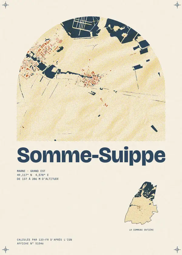Affiche de Somme-Suippe, calculée par 123-fr d'après l'IGN