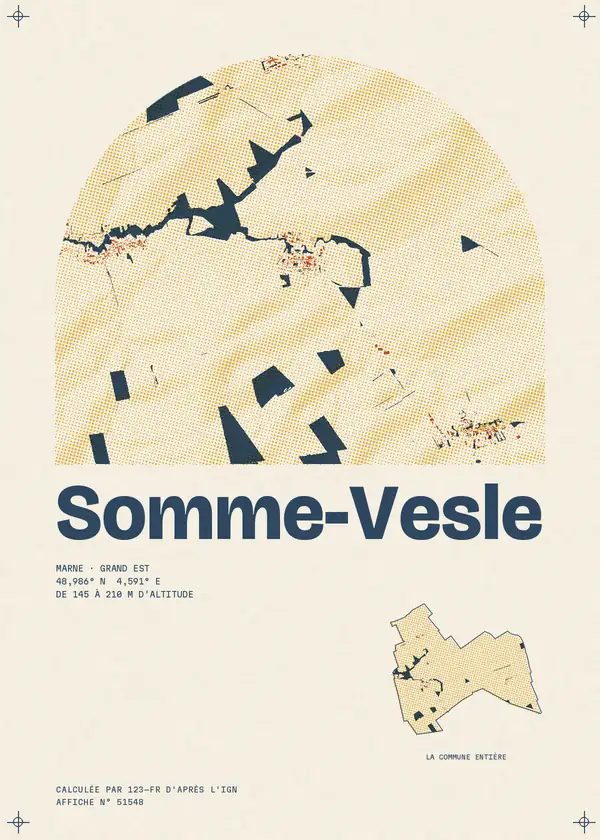 Affiche de Somme-Vesle, calculée par 123-fr d'après l'IGN