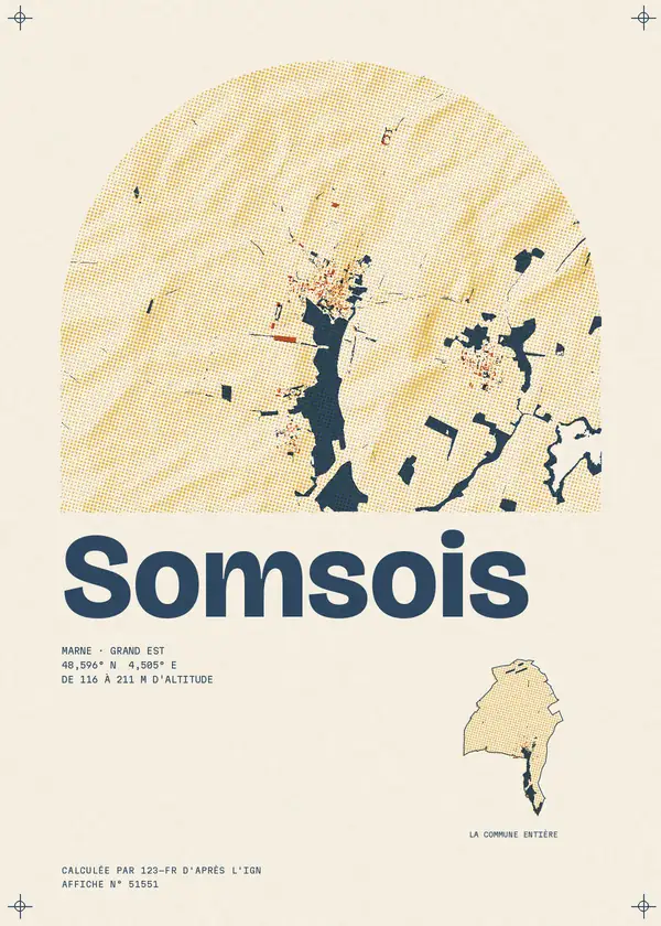 Affiche de Somsois, calculée par 123-fr d'après l'IGN