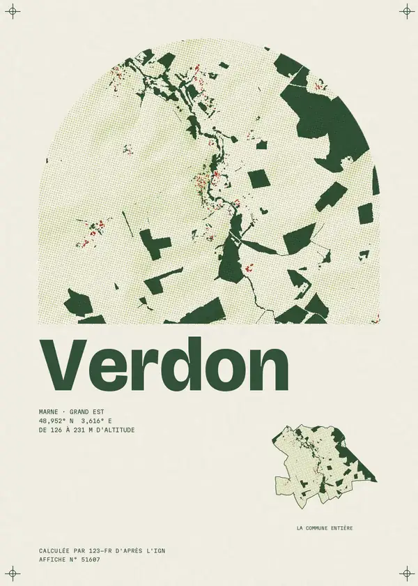 Affiche de Verdon, calculée par 123-fr d'après l'IGN