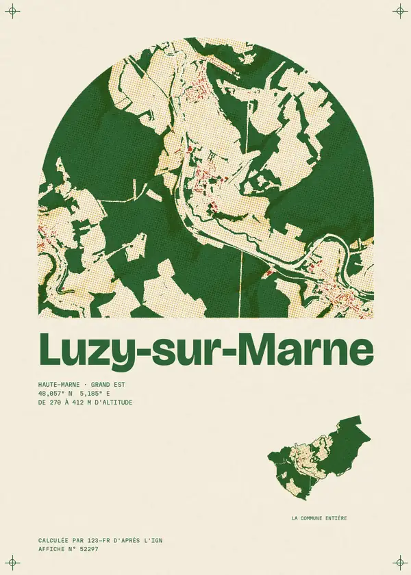 Affiche de Luzy-sur-Marne, calculée par 123-fr d'après l'IGN