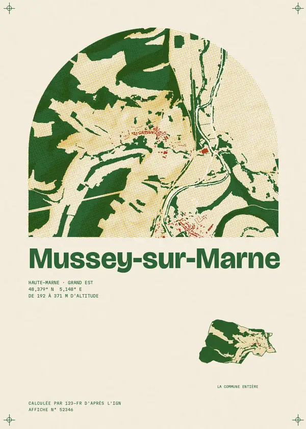 Affiche de Mussey-sur-Marne, calculée par 123-fr d'après l'IGN