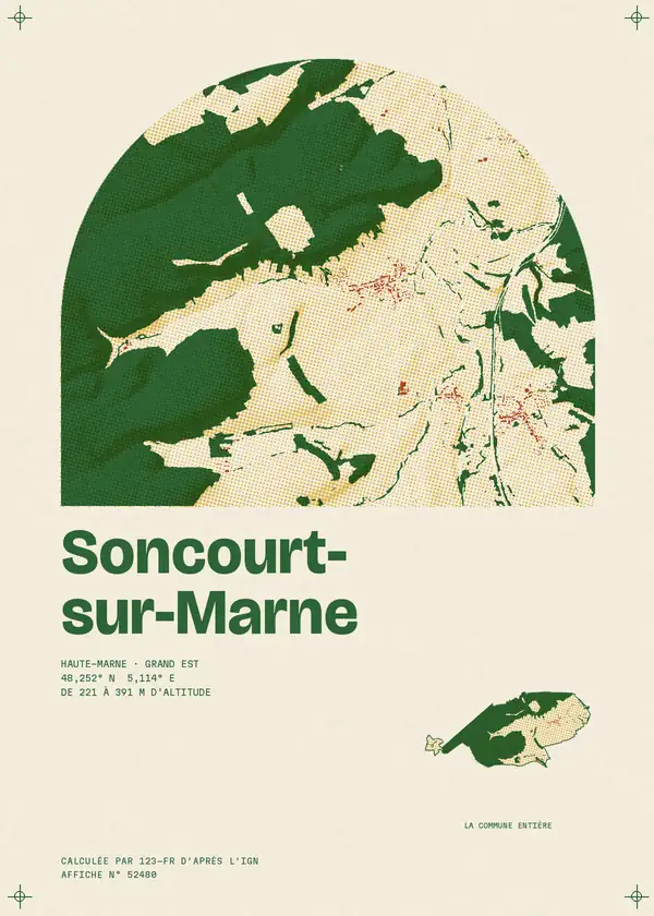 Affiche de Soncourt-sur-Marne, calculée par 123-fr d'après l'IGN