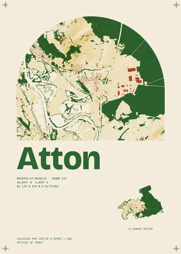 Affiche de Atton, calculée par 123-fr d'après l'IGN