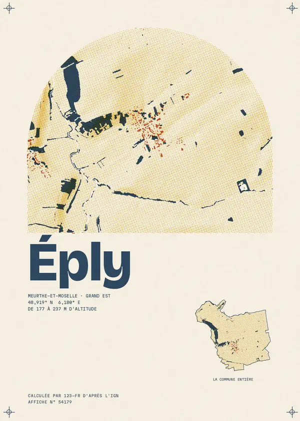 Affiche de Éply, calculée par 123-fr d'après l'IGN