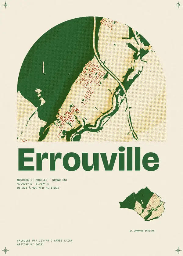 Affiche de Errouville, calculée par 123-fr d'après l'IGN