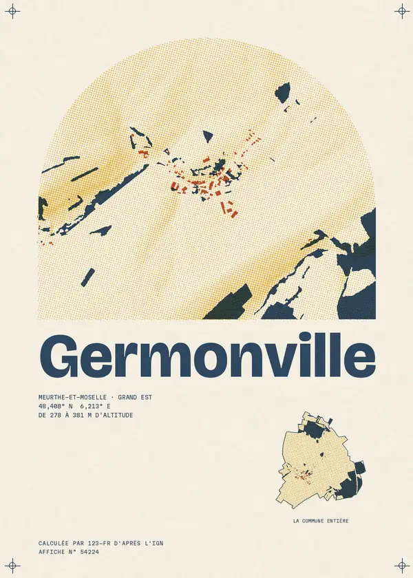 Affiche de Germonville, calculée par 123-fr d'après l'IGN