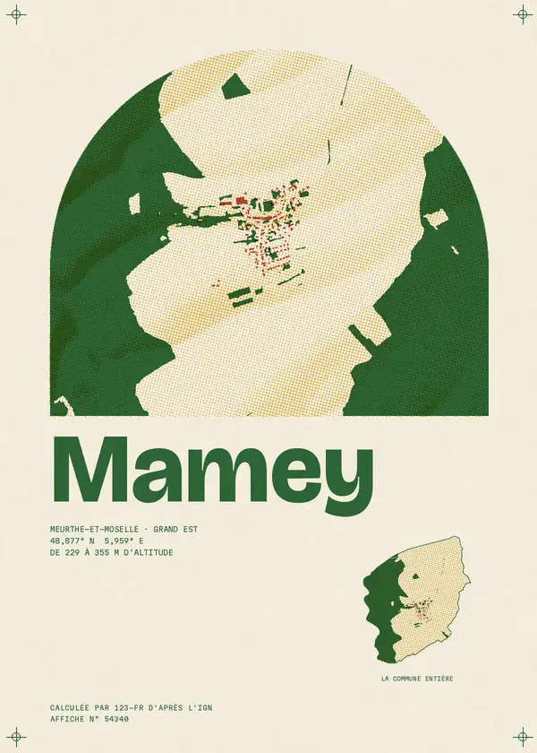 Affiche de Mamey, calculée par 123-fr d'après l'IGN