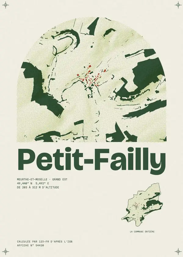 Affiche de Petit-Failly, calculée par 123-fr d'après l'IGN