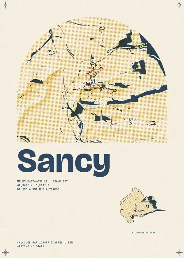 Affiche de Sancy, calculée par 123-fr d'après l'IGN
