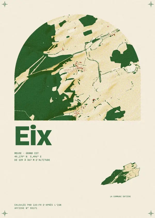 Affiche de Eix, calculée par 123-fr d'après l'IGN