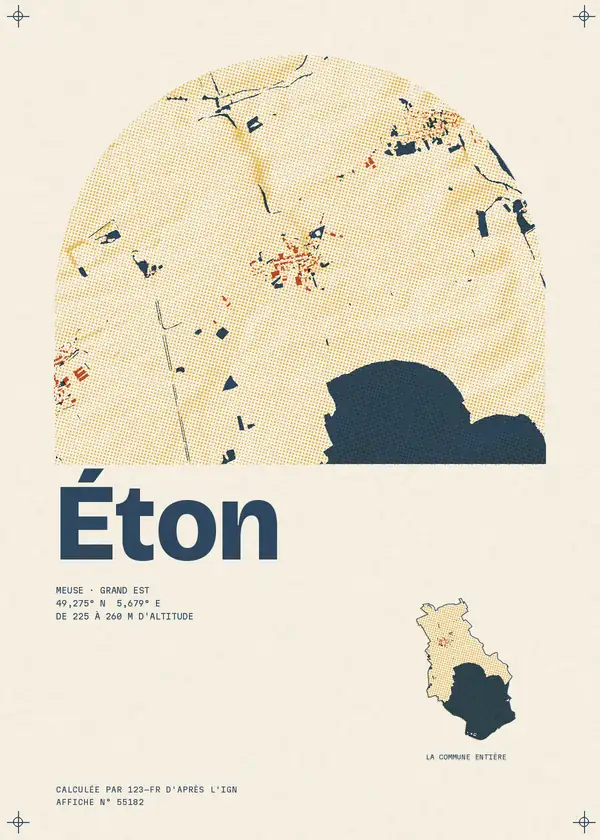 Affiche de Éton, calculée par 123-fr d'après l'IGN