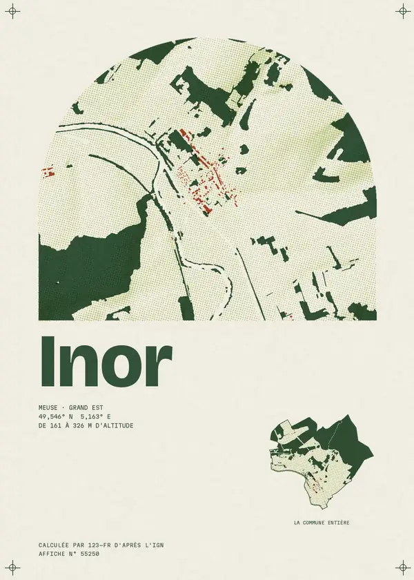 Affiche de Inor, calculée par 123-fr d'après l'IGN