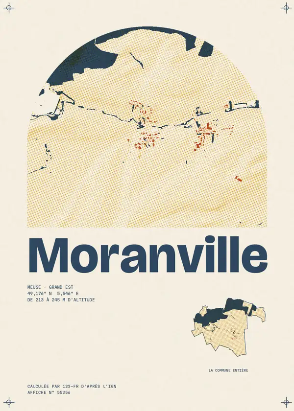 Affiche de Moranville, calculée par 123-fr d'après l'IGN