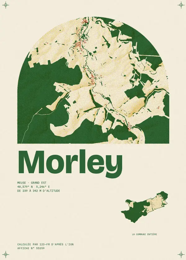 Affiche de Morley, calculée par 123-fr d'après l'IGN