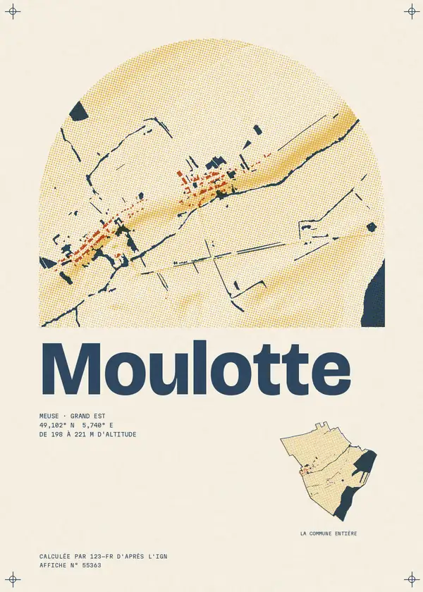 Affiche de Moulotte, calculée par 123-fr d'après l'IGN