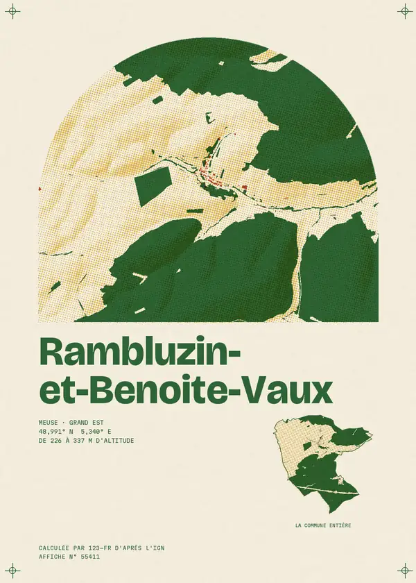 Affiche de Rambluzin-et-Benoite-Vaux, calculée par 123-fr d'après l'IGN
