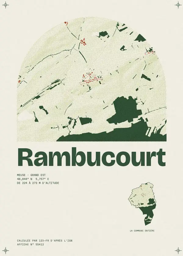 Affiche de Rambucourt, calculée par 123-fr d'après l'IGN