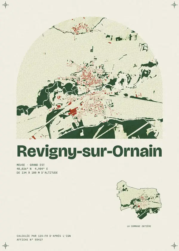 Affiche de Revigny-sur-Ornain, calculée par 123-fr d'après l'IGN