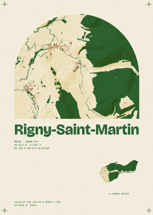 Affiche de Rigny-Saint-Martin, calculée par 123-fr d'après l'IGN