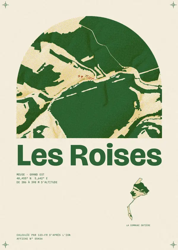 Affiche de Les Roises, calculée par 123-fr d'après l'IGN
