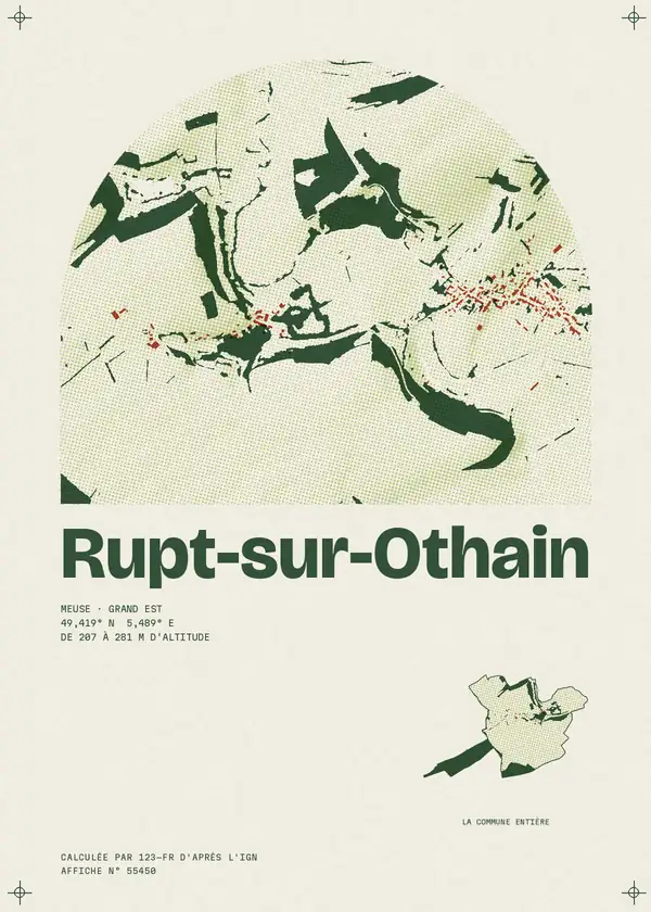 Affiche de Rupt-sur-Othain, calculée par 123-fr d'après l'IGN